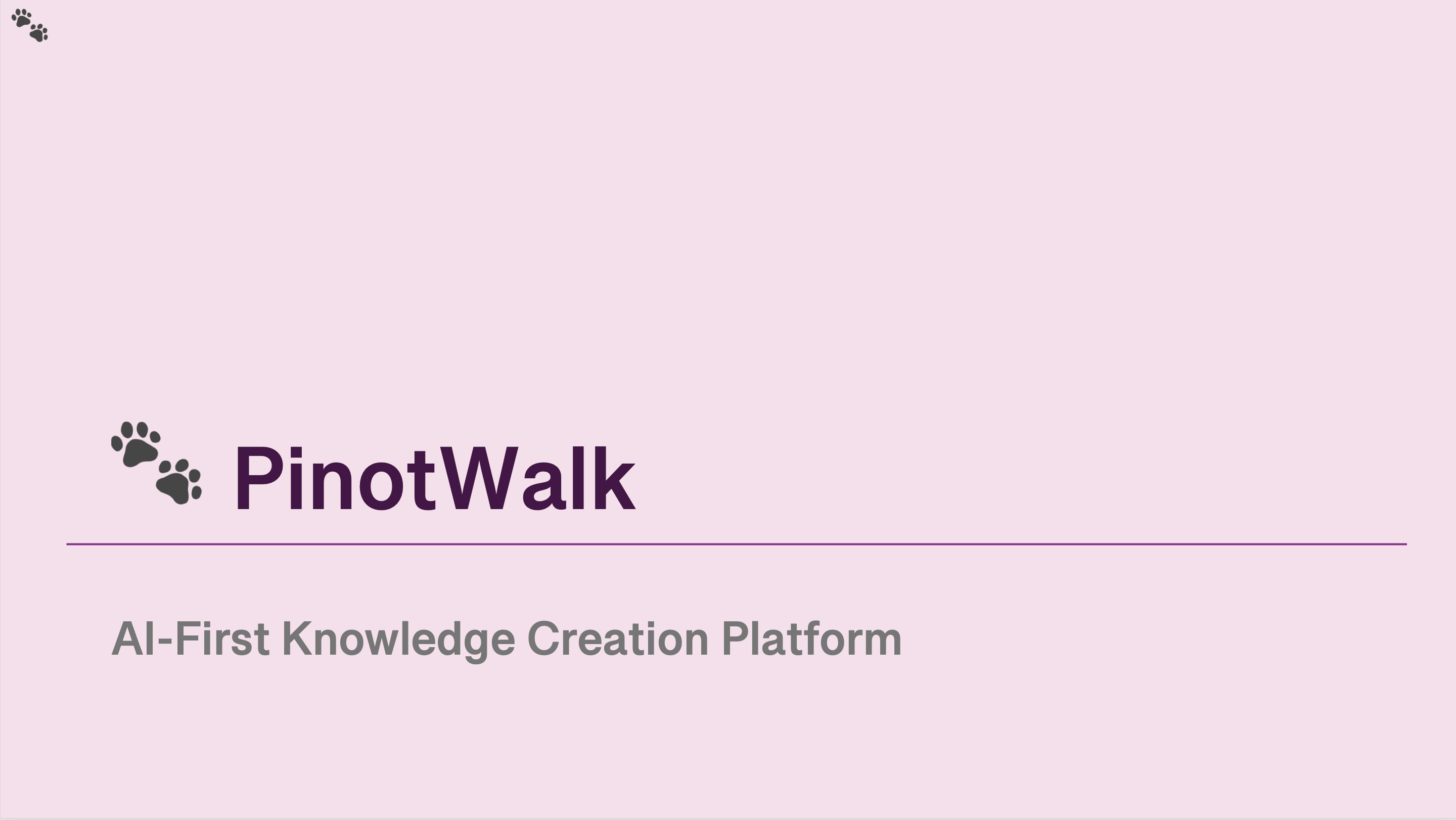 PinotWalk Features Slide 1